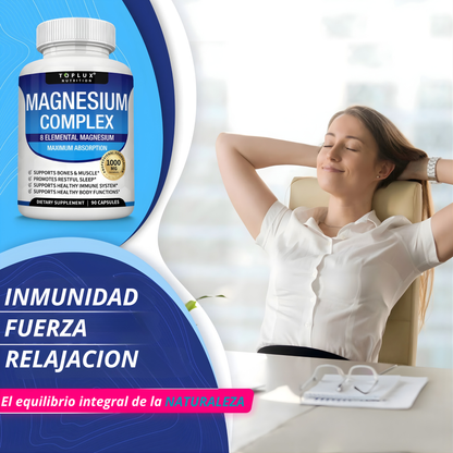 Toplux Magnesium Complex 8 Essential Magnesium Supplement 1000Mg