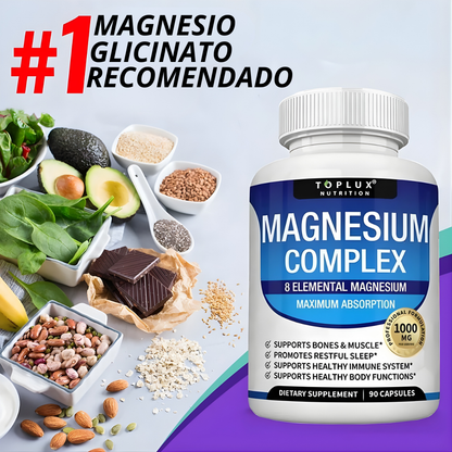 Toplux Magnesium Complex 8 Essential Magnesium Supplement 1000Mg