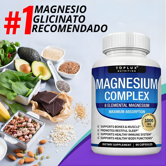Toplux Magnesium Complex 8 Essential Magnesium Supplement 1000Mg